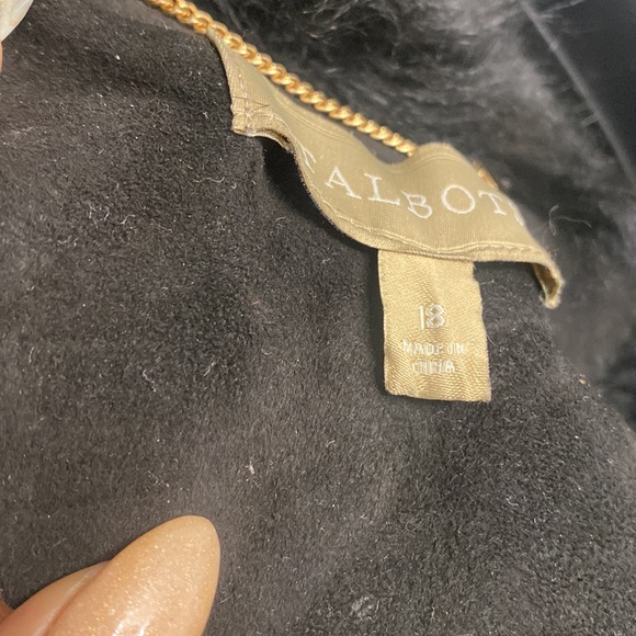 TALBOTS size 18 Toscana Shearling Coat - Picture 3 of 7